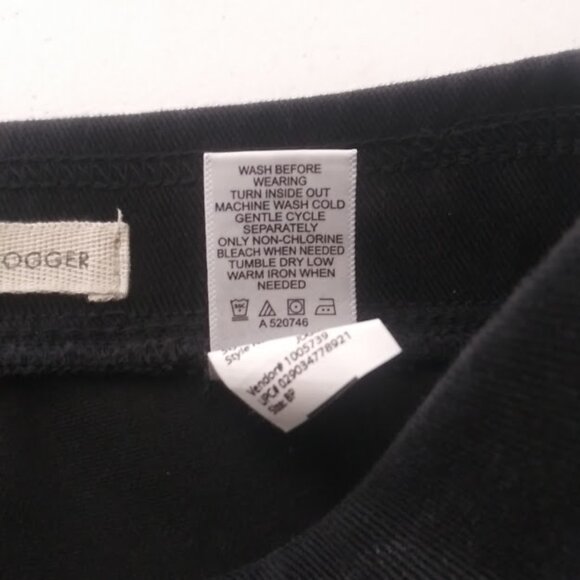 Logo by Lori Goldstein women's size 8P black wash pull on jogger - Picture 13 of 14